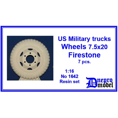 US Military trucks Wheels 7.5x20 Firestone 1/16