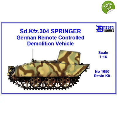 Sd.Kfz.304 SPRINGER German Remote Controlled Demolition Vehicle WWII 1/16