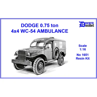 DODGE 3/4 ton 4x4 WC-54 AMBULANCE 1/16