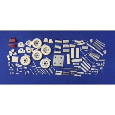 7-TON SEMITRAILER PANEL CARGO Full braking system 1/35