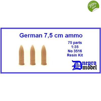 German 75mm ammo 1/35