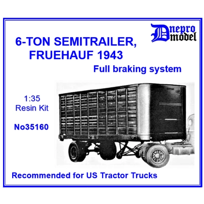 6-TON SEMITRAILER  Fruehauf 1943 Full braking system 1/35