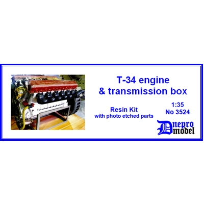 T-34 engine & transmissions box 1/35