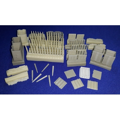 Bofors 40mm AA gun ammo & ammo box 1/35