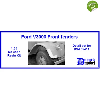 Ford V3000 Front fenders Detail set for ICM 35411 1/35