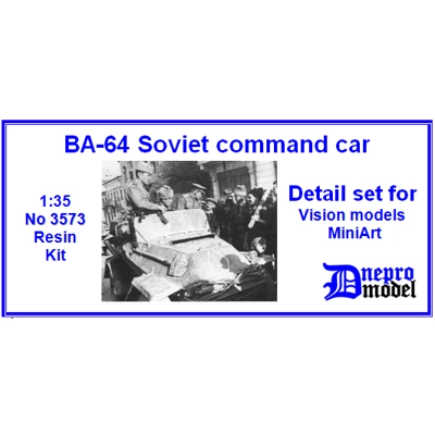 BA-64 Soviet command car Detail set for Vision models/ MiniArt 1/35