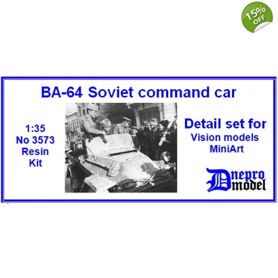 BA-64 Soviet command car Detail set for Vision models/ MiniArt 1/35