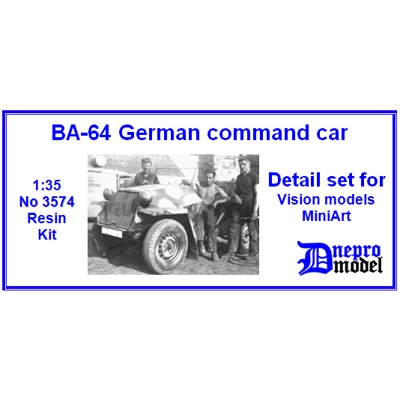 BA-64R German command car Detail set for Vision models/ MiniArt 1/35