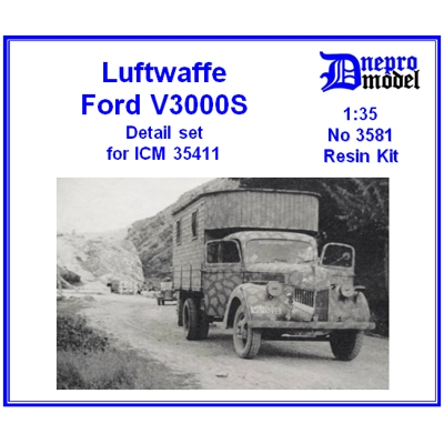 Luftwaffe Ford V3000S Detail set for ICM 35411 1/35