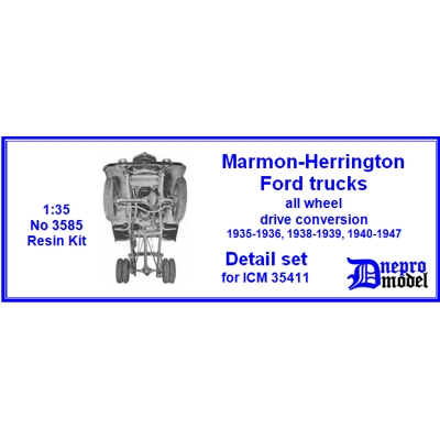 Marmon - Herrington Ford trucks All wheel Drive conversion 1935-1936, 1938-1939, 1940-1947 Detail set for ICM 35411 1/35