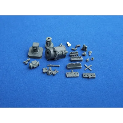 3,9 l V8 95HP Ford engine & transmissions box 1/35 3,9 l V8 95HP Ford engine & transmissions box 1/35