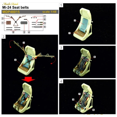 Mi-24. Seat belts Mi-24. Seat belts