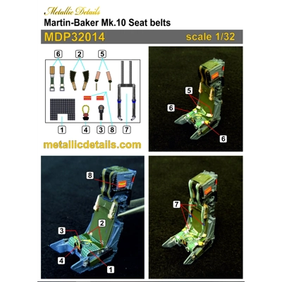 Martin-Baker Mk.10 Seat belts Martin-Baker Mk.10 Seat belts
