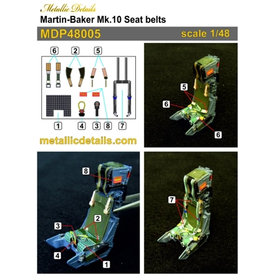 Martin-Baker Mk.10 Seat belts Martin-Baker Mk.10 Seat belts