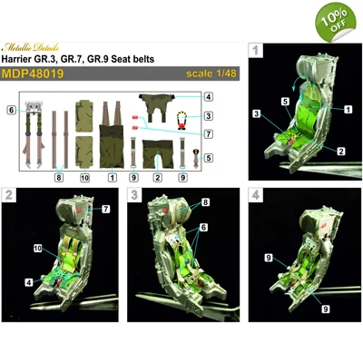 Harrier GR.3, GR.7, GR.9 Seat belts