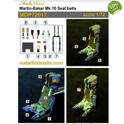 Martin-Baker Mk.10 Seat belts Martin-Baker Mk.10 Seat belts