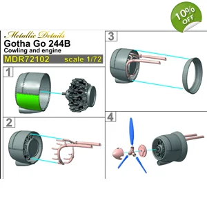 Gotha Go 244B. Cowlings and ..