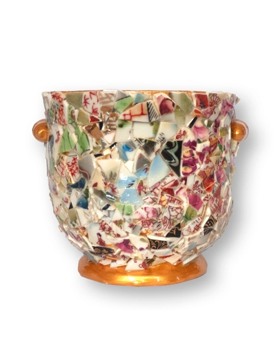 Small Mosaic Pot Small Mosaic Pot