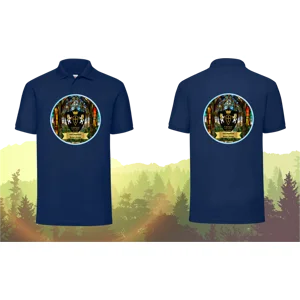 2nd Deptford Scout Group Polo Top (Stain Glass front/rear style)