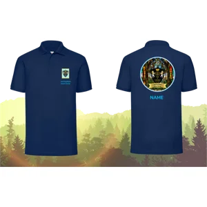 2nd Deptford Group Polo Top Leaders Version with Name  (Stain Glass style)