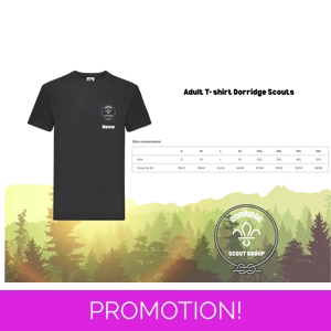Dorridge Scouts Adult T-shirt Leaders Personalised Option