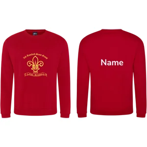 2nd Romford Scout Group Sweatshirt For Leaders  (with name on back)