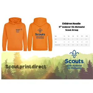 Child Hoodie  11th Andover (St Michaels) Name added