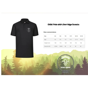 Dorridge Scouts Children Polo Top
