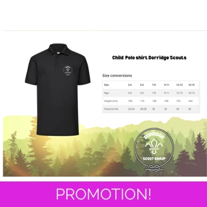 Dorridge Scouts Children Polo Top