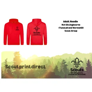 Adult Hoodie  (No Name personalisation) 9th Sittingbourne (Tunstall and Wormshill)