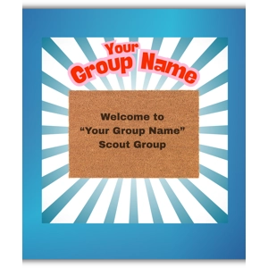 Scout Group Personalised Doormat