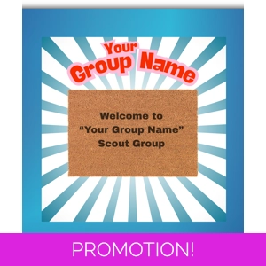 Scout Group Personalised Doormat