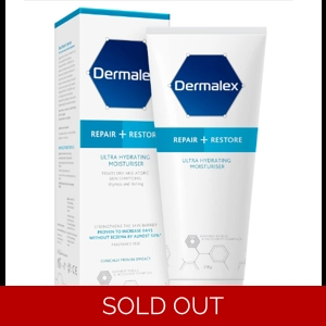Dermalex Repair + Restore – Ultra Hydrating Moisturiser Cream for Dry Skin – 200 g