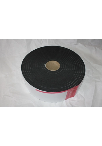 EPDM Closed cell foam coil 115mm x 10mm x 10m Sponge Rubber Roll Self Adhesive Insulation Sealing