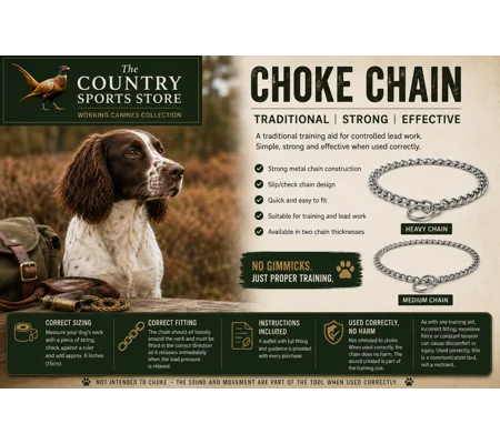Ancol Quality Dog Check or Choke Chain