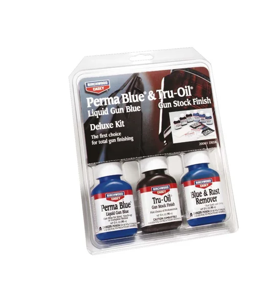 Birchwood Casey Delux Perma Blue & Tru-Oil Gunstock Finish Kit