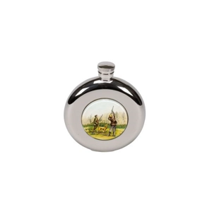 Stainless Steel Shooter and Loader Hip Flask Square or Round