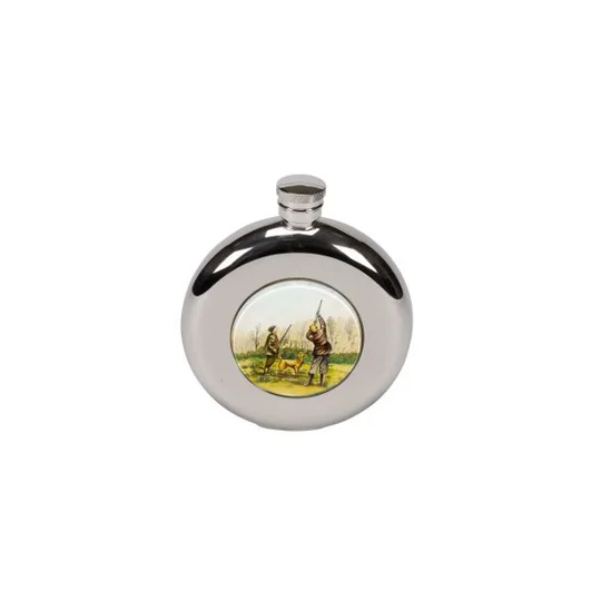 Stainless Steel Shooter and Loader Hip Flask Square or Round