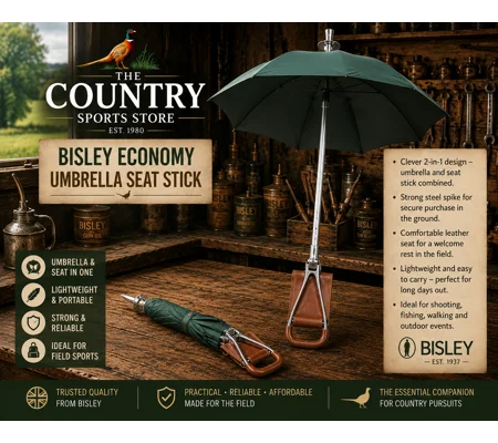 Bisley Economy Umbrella Seat Stick – Shooting & Country Sports Seat