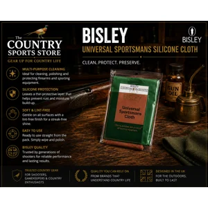Bisley Universal Sportsmans Silicone Cloth for cleaning and protecting shotguns, rifles and sporting equipment