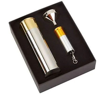 Bisley Cartridge Flask & Torch Gift Set
