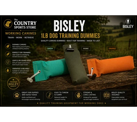 Bisley 1lb Dog Training Dummy | Canvas Gundog Training Dummy