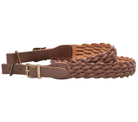 Bisley Plaited Leather Rifle Sling