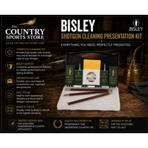 Bisley Shotgun Cleaning Presentation Kit with rods, brushes and cleaning accessories