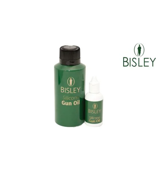 Bisley Silicone Gun Oil Workshop Collection advert for protecting shotguns, rifles, airguns and wooden gun stocks.