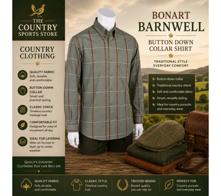 Bonart Barnwell Button Down Country Shirt