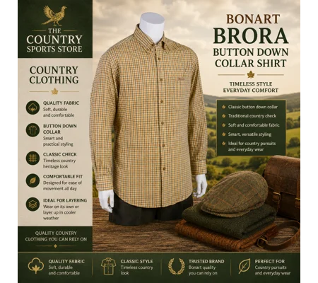 Bonart Brora Button Down Country Shirt