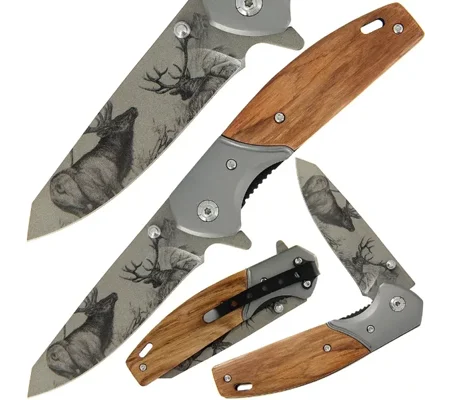 Anglo Arms Sporting Lock Knife Deer Motif