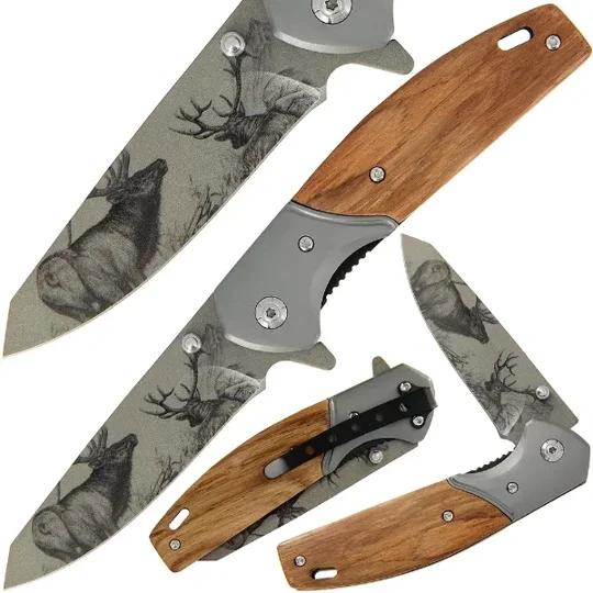 Anglo Arms Sporting Lock Knife Deer Motif