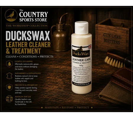 DucksWax Leather Cleaner and Treatment 160g bottle